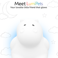 LumiPets® Honey the Hippo- Children's Touch Night Light view 2