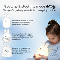 LumiPets® Basil the Bunny- Children's Touch Night Light Junior view 4