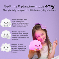 LumiPets® Kawaii Cloud - Children's Nursery Touch Night Light view 4
