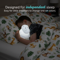 LumiPets® Honey the Hippo- Children's Touch Night Light view 6