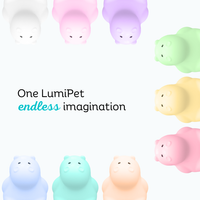 LumiPets® Honey the Hippo- Children's Touch Night Light view 7