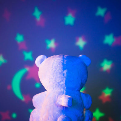Bear sound soother with star projection