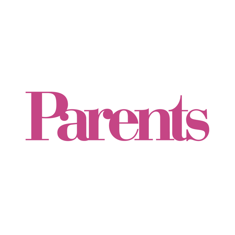 Pink 'Parents' logo on a white background