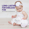 Long lasting for endless fun - up to 72 hours of continuous use - Baby with LumiElephant
