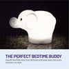 The perfect bedtime buddy - LumiElephant glowing white.