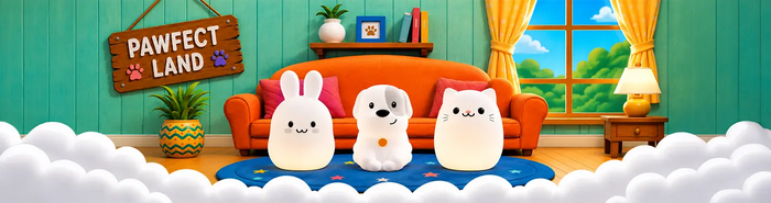 Pawfect Land - LumiPets Night Lights featuring Puppy, Bunny and Cat