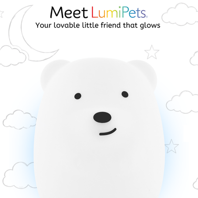 LumiPets® Bella the Bear- Children's Touch Night Light Junior