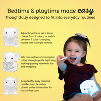 LumiPets® Eggbert the Elephant- Children's Touch Night Light view 4