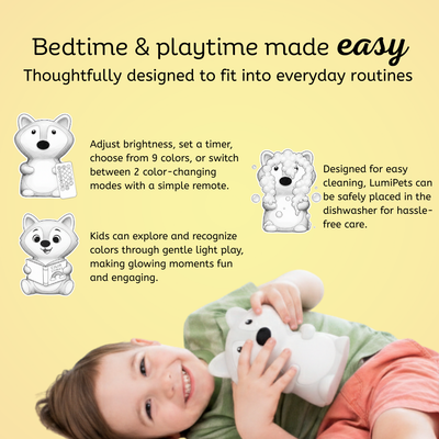 LumiPets® Fiona the Fox- Children's Touch Night Light