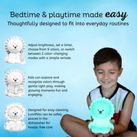 LumiPets® Luther the Lion- Children's Touch Night Light view 4