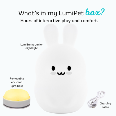 LumiPets® Basil the Bunny- Children's Touch Night Light Junior