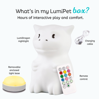LumiPets® Dragon- Children's Nursery Touch Night Light