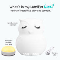 LumiPets® Owen the Owl- Children's Touch Night Light Junior view 5
