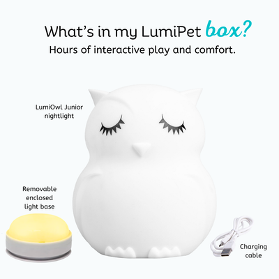 LumiPets® Owen the Owl- Children's Touch Night Light Junior