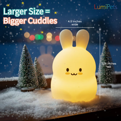 LumiPets® Baxter the Bunny- Children's Touch Night Light