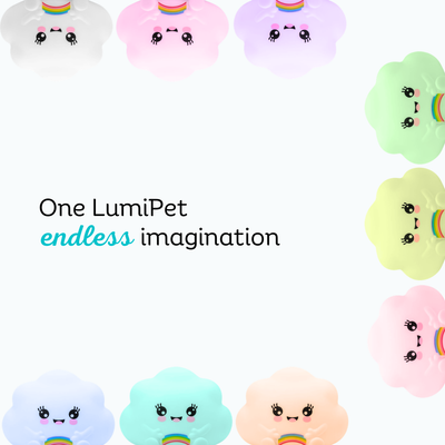 LumiPets® Kawaii Cloud - Children's Nursery Touch Night Light