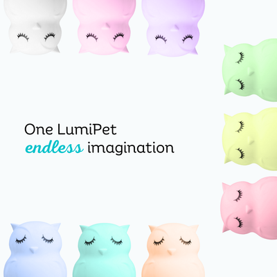 LumiPets® Opal the Owl- Children's Touch Night Light