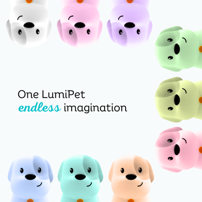 LumiPets® Pepper the Puppy- Children's Touch Night Light