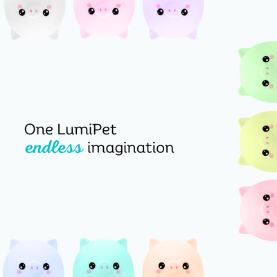 LumiPets® Percy the Pig- Children's Touch Night Light