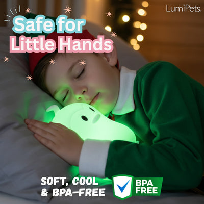 LumiPets® Pebbles the Penguin- Children's Touch Night Light