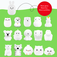 LumiPets® Bunny Night Light for Kids - Silicone Rabbit Nursery Lamp view 8