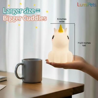 LumiPets® Unicorn - Children's Nursery Touch Night Light