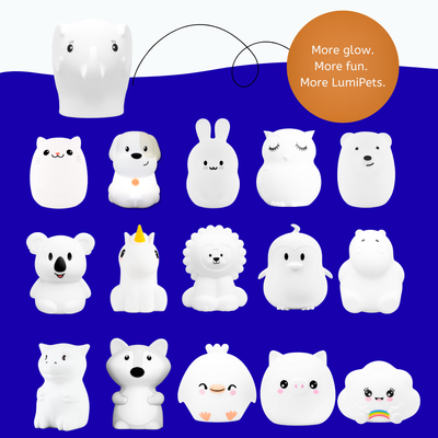 LumiPets® Eggbert the Elephant- Children's Touch Night Light