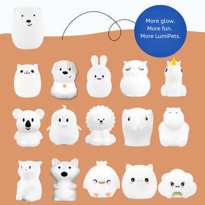 LumiPets® Benny the Bear- Children's Touch Night Light
