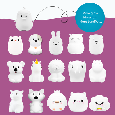 LumiPets® Pebbles the Penguin- Children's Touch Night Light