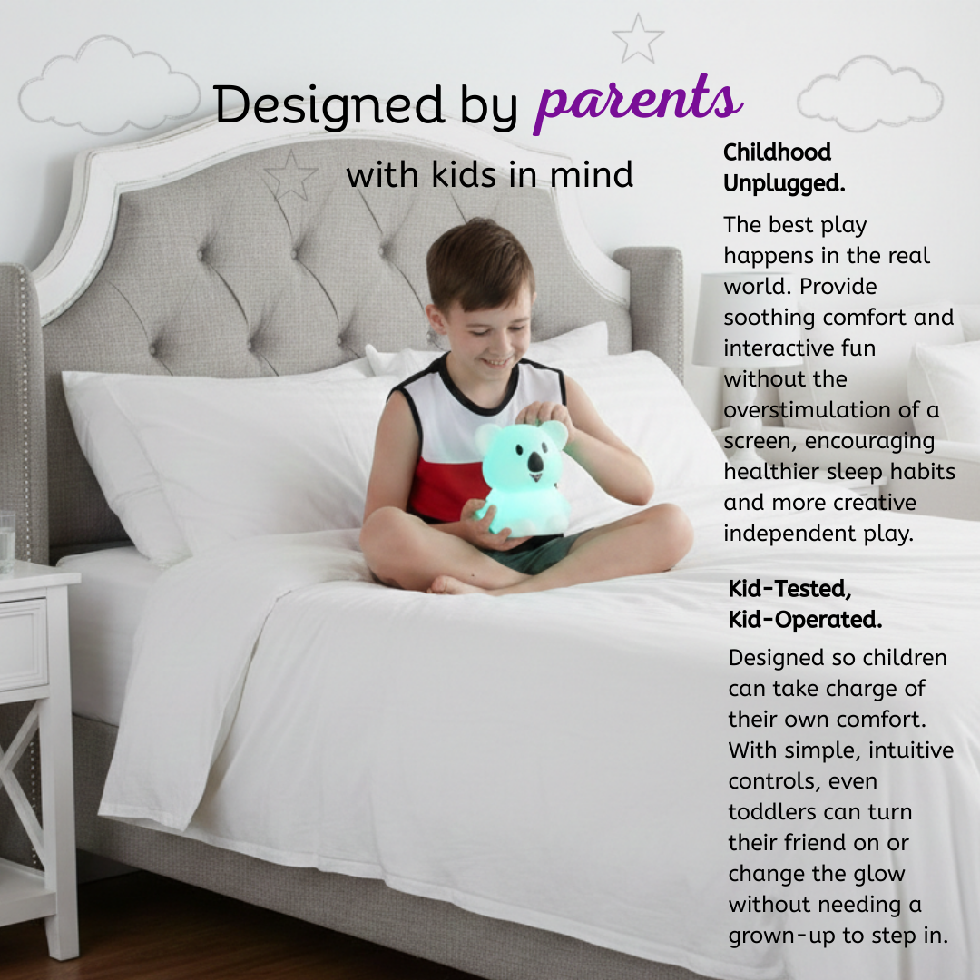 LumiPets® Keith the Koala- Children's Touch Night Light - Lumieworld