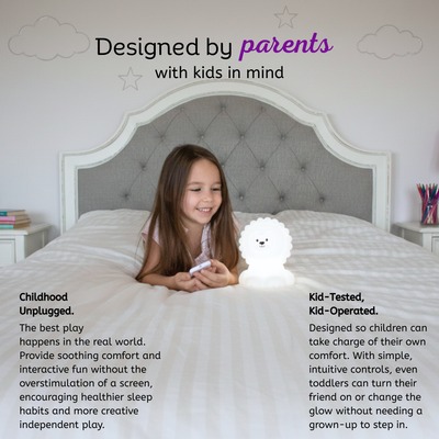 LumiPets® Luther the Lion- Children's Touch Night Light