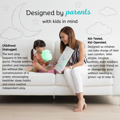 LumiPets® Baxter the Bunny- Children's Touch Night Light