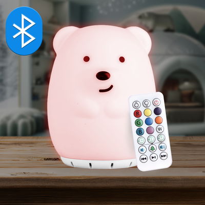 LumiPets® Benny the Bear- Bluetooth Children's Touch Night Light