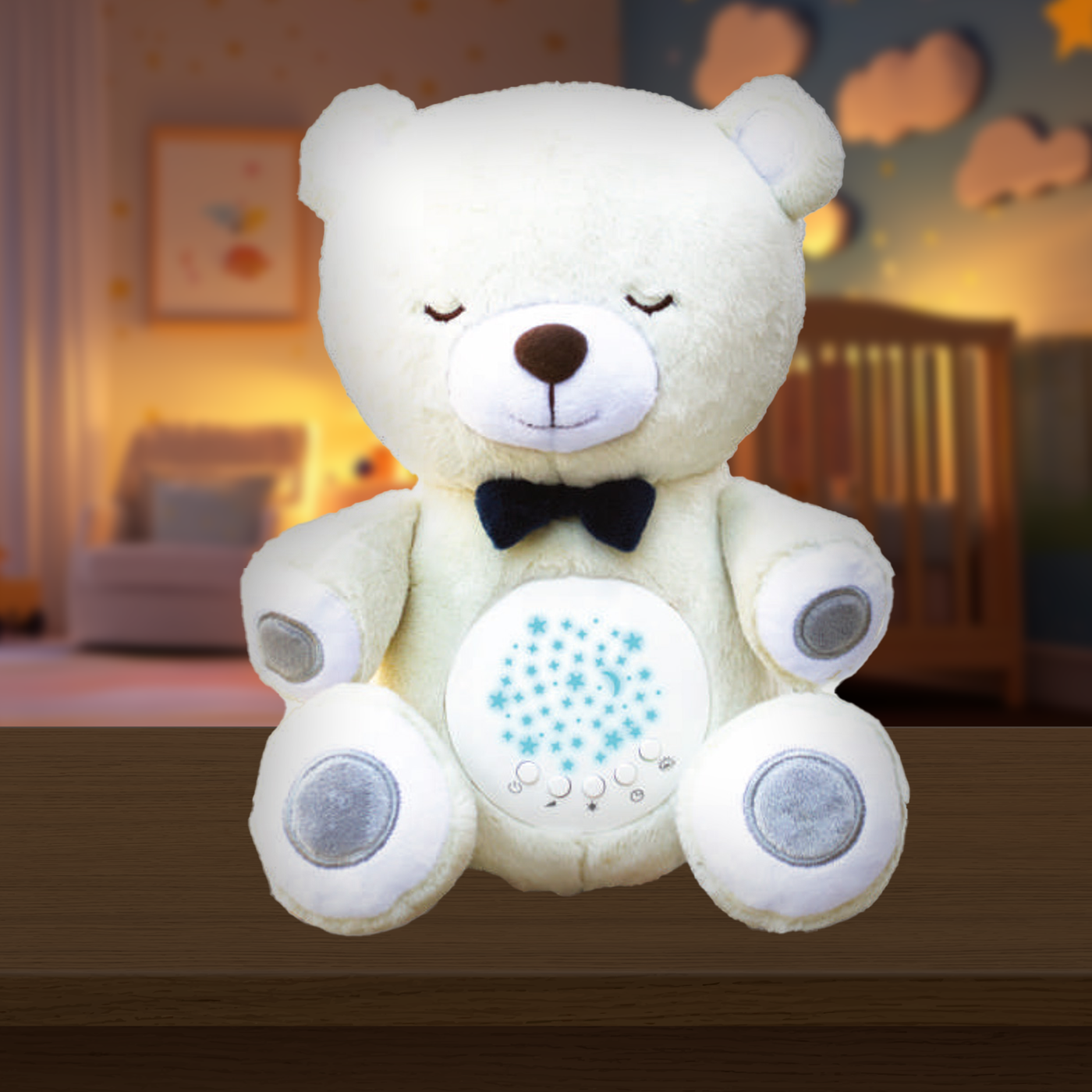 Lumipets Bear - Nursery Sound Soother Bear Night Light