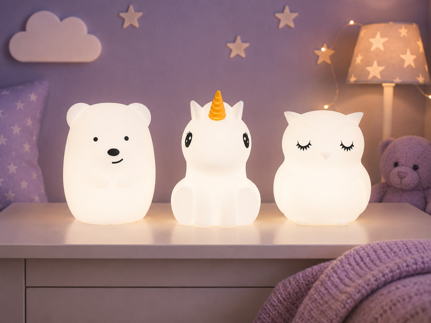 Gentle Glow. Restful Nights.