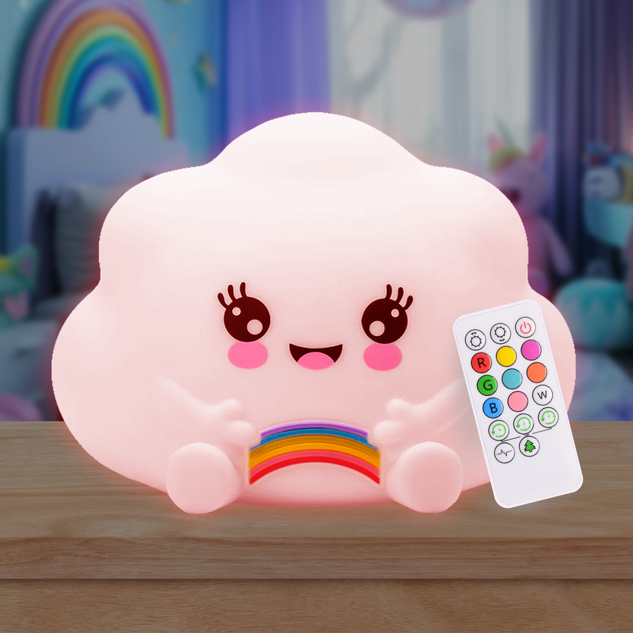 LumiPets® Kawaii Cloud - Children's Nursery Touch Night Light