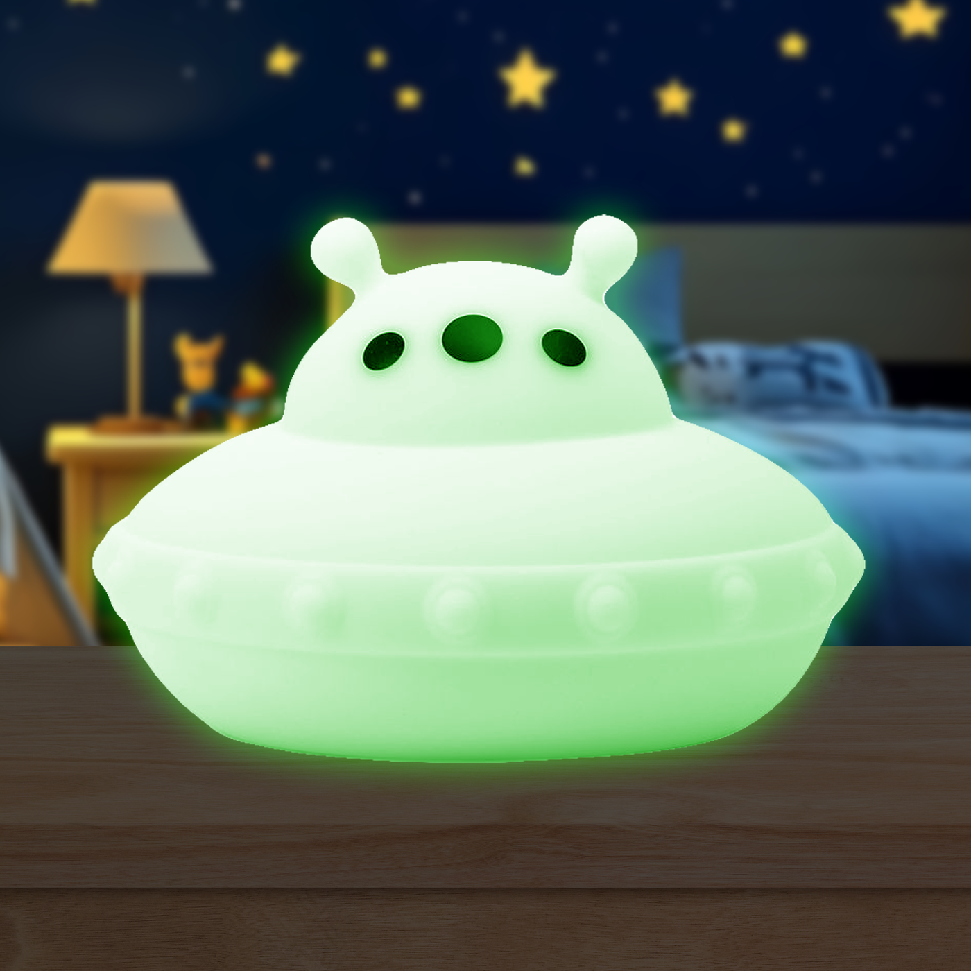 LumiPets® Ugo the UFO- Children's Touch Night Light Junior