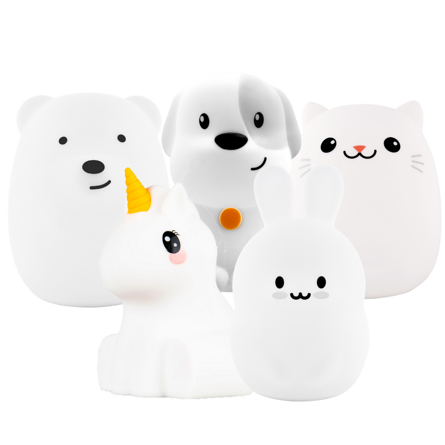 LumiPet all star pack - LumiBear, LumiPuppy, LumiCat, LumiUnicorn, and LumiBunny