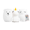 LumiPets with Bluetooth bear, unicorn, owl, and remote control. 