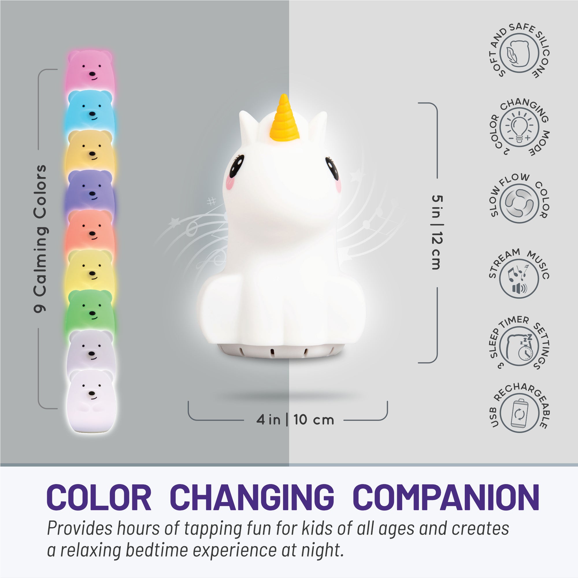 Lumipets unicorn outlet night light