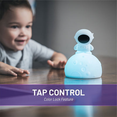 Tap control - boy with astronaut nightlight