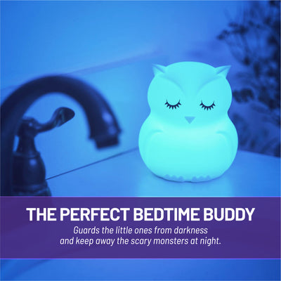 LumiPets® Junior Owl - Children's Nursery Touch Night Light