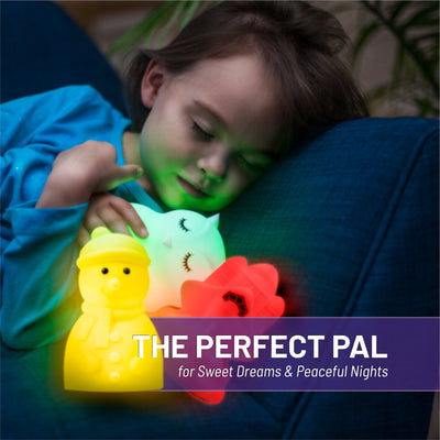 LumiPets® Stanley the Snowman- Children's Touch Night Light Junior