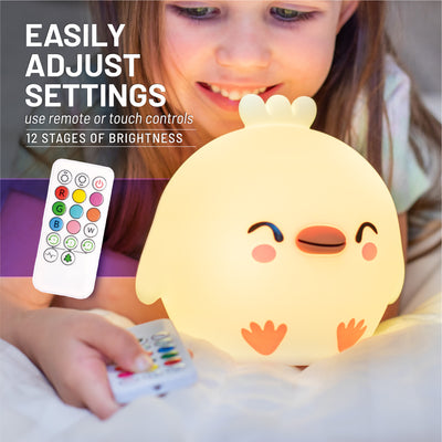 LumiPets® Clara the Chicken- Children's Touch Night Light