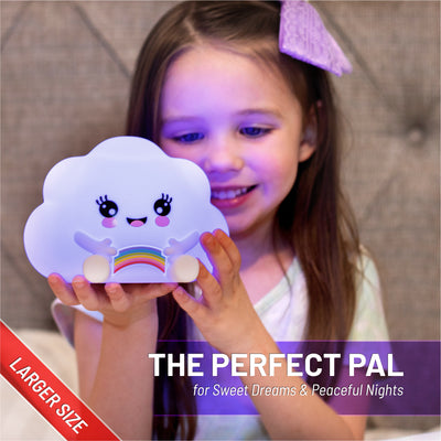 LumiPets® Kawaii Cloud - Children's Nursery Touch Night Light
