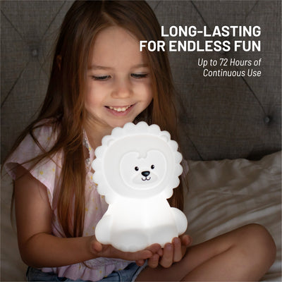 LumiPets® Luther the Lion- Children's Touch Night Light