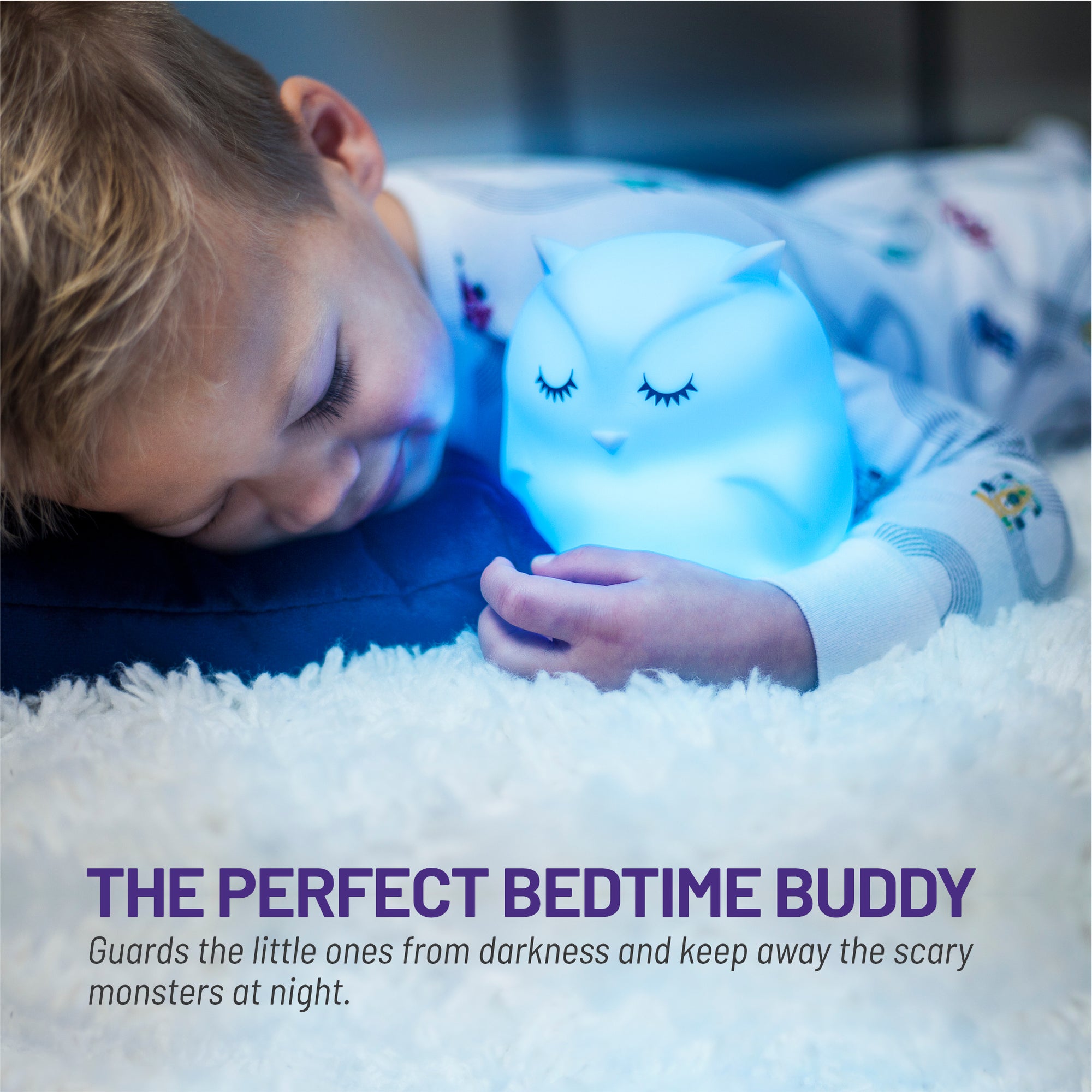 LumiPets® Opal the Owl- Children's Touch Night Light Lumieworld