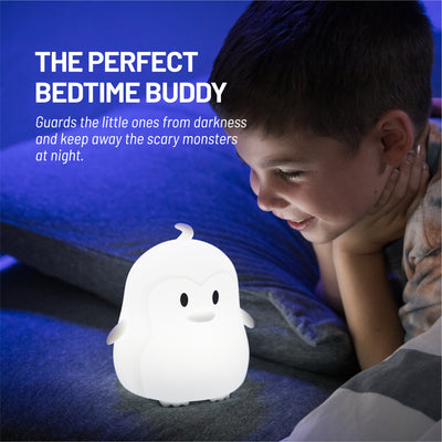 LumiPets® Pebbles the Penguin- Children's Touch Night Light