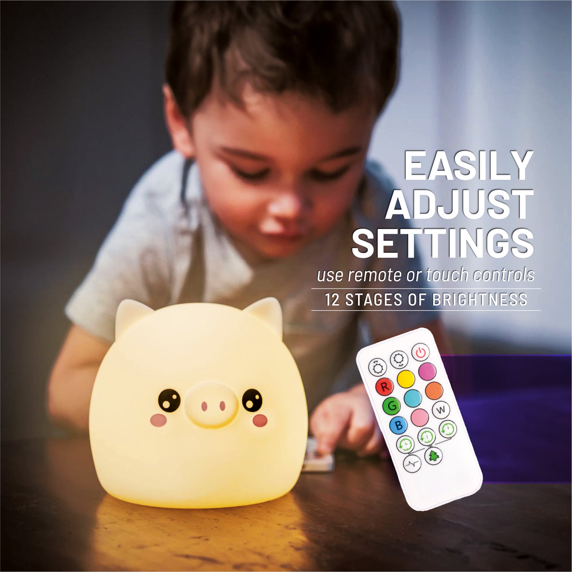 Lumipets Led Kids' Night Light Lamp With Remote : Target