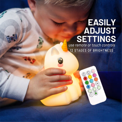 LumiPets® Unicorn - Children's Nursery Touch Night Light